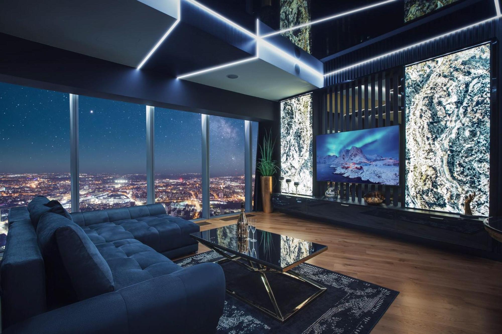 Apartamenty Sky Tower Z Jakuzzi Przy Oknie Wroclaw Exterior photo