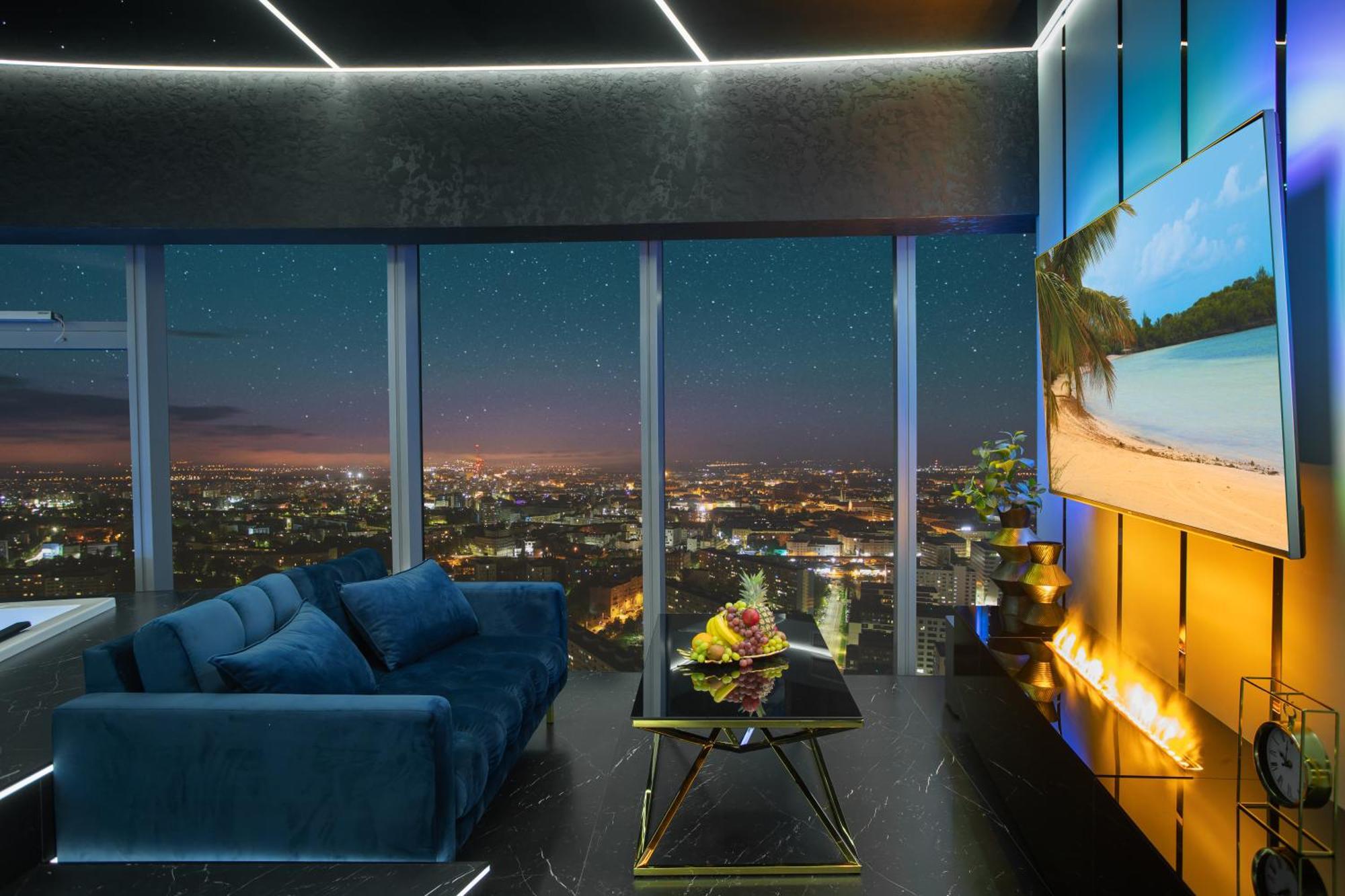 Apartamenty Sky Tower Z Jakuzzi Przy Oknie Wroclaw Exterior photo